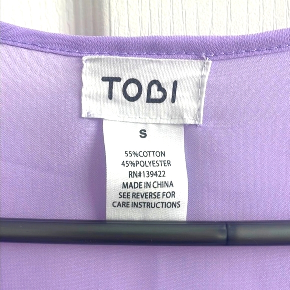Tobi Purple Lace Sleeveless Tank Top - Picture 2 of 6
